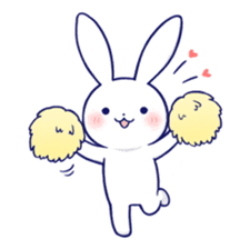 The rabbit get lonely easily 5 (English) sticker #10445347