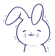 The rabbit get lonely easily 5 (English) sticker #10445348