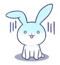 The rabbit get lonely easily 5 (English) sticker #10445349