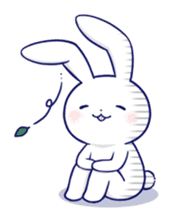 The rabbit get lonely easily 5 (English) sticker #10445350