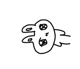 The unmotivated transparent rabbit sticker #10445504