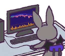 I am simply one hell of a rabbit sticker #10446871