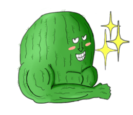 cool cactus sticker #10447314