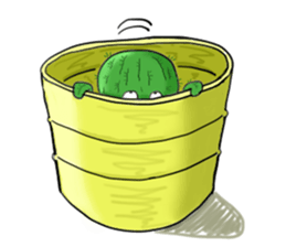 cool cactus sticker #10447320