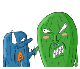 cool cactus sticker #10447323