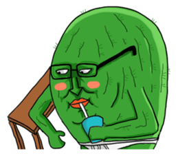 cool cactus sticker #10447343