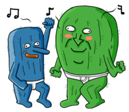 cool cactus sticker #10447346