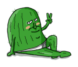 cool cactus sticker #10447349