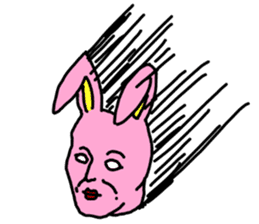 More and more crazy rabbit sticker #10447779
