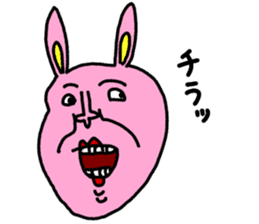 More and more crazy rabbit sticker #10447788