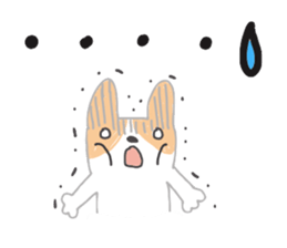 Large letters and puppy sticker #10448785