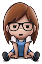 Little Cute Girl Cha-cha sticker #10448872