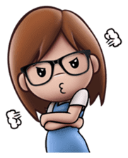 Little Cute Girl Cha-cha sticker #10448873