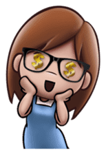 Little Cute Girl Cha-cha sticker #10448874