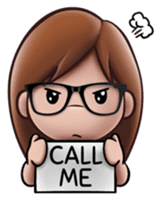 Little Cute Girl Cha-cha sticker #10448875