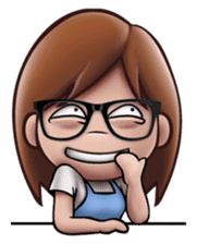 Little Cute Girl Cha-cha sticker #10448876