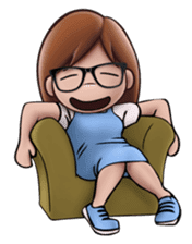 Little Cute Girl Cha-cha sticker #10448877