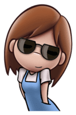 Little Cute Girl Cha-cha sticker #10448881