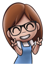 Little Cute Girl Cha-cha sticker #10448882