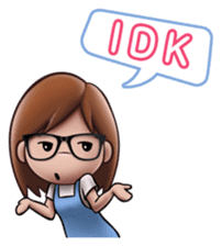 Little Cute Girl Cha-cha sticker #10448887