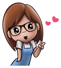 Little Cute Girl Cha-cha sticker #10448888