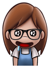 Little Cute Girl Cha-cha sticker #10448889