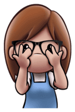 Little Cute Girl Cha-cha sticker #10448891