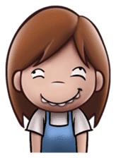 Little Cute Girl Cha-cha sticker #10448893