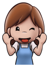 Little Cute Girl Cha-cha sticker #10448894