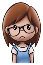 Little Cute Girl Cha-cha sticker #10448896