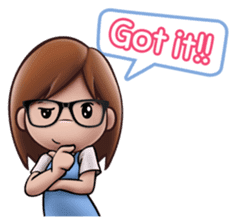 Little Cute Girl Cha-cha sticker #10448897