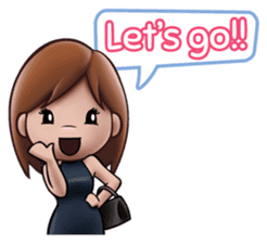 Little Cute Girl Cha-cha sticker #10448898