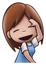 Little Cute Girl Cha-cha sticker #10448899