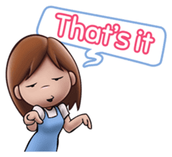 Little Cute Girl Cha-cha sticker #10448900