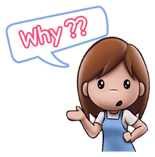 Little Cute Girl Cha-cha sticker #10448902