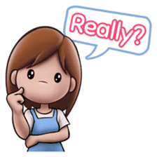 Little Cute Girl Cha-cha sticker #10448904