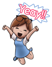 Little Cute Girl Cha-cha sticker #10448905