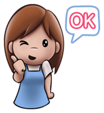 Little Cute Girl Cha-cha sticker #10448910