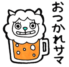 KANPAI sheep sticker #10449727