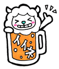 KANPAI sheep sticker #10449734