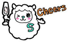 KANPAI sheep sticker #10449740