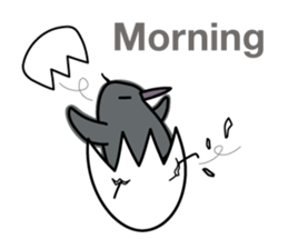 Gray Birds sticker #10450552