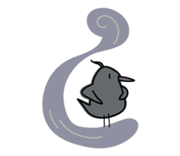Gray Birds sticker #10450569