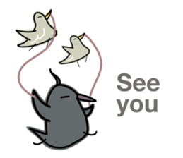 Gray Birds sticker #10450590