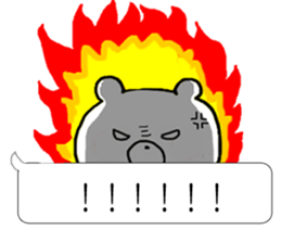 Simple balloon bear honorific sticker #10450858