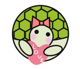 Love Love turtle sticker #10451328
