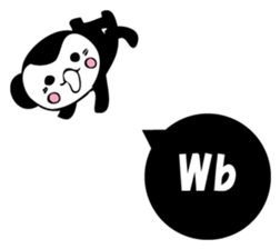 Small black monkey sticker #10451448