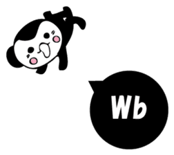 Small black monkey sticker #10451448