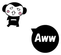 Small black monkey sticker #10451453