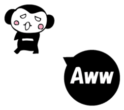 Small black monkey sticker #10451453